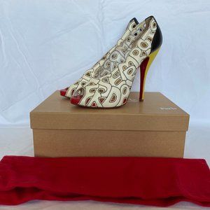 Christian Louboutin Tell Me 120 Multi Color EU Size 40